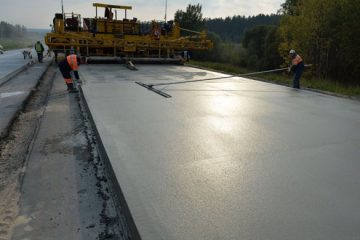 Строительство бетонных дорог