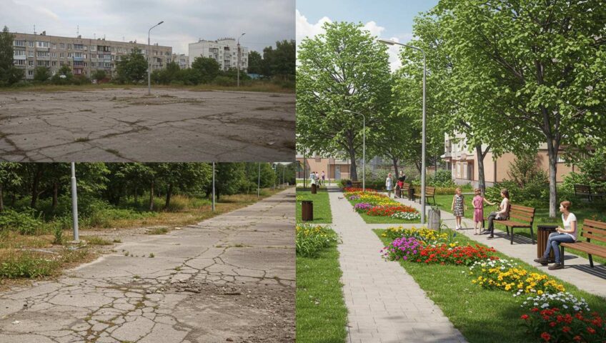 Благоустройство парков и скверов