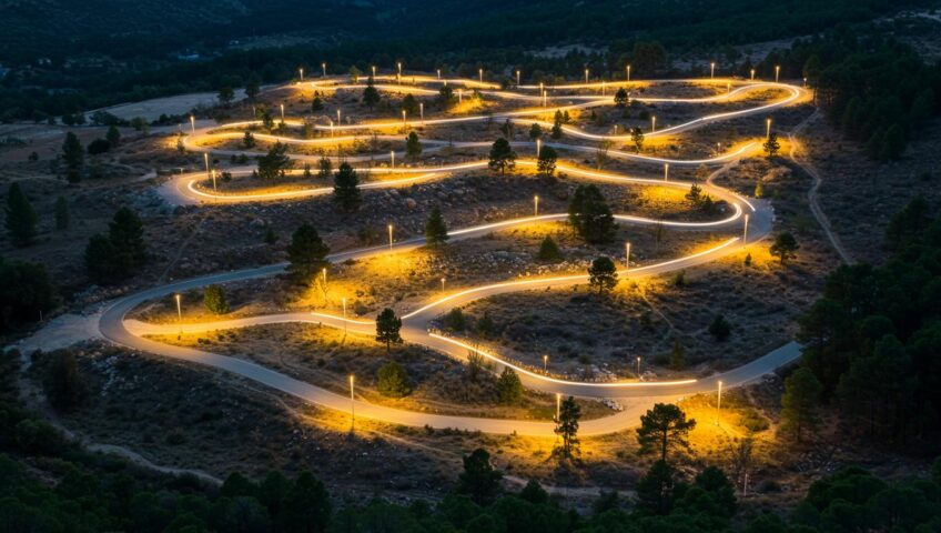 Подсветка клумб и дорожек