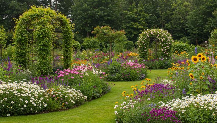 Разновидности клумб и цветников