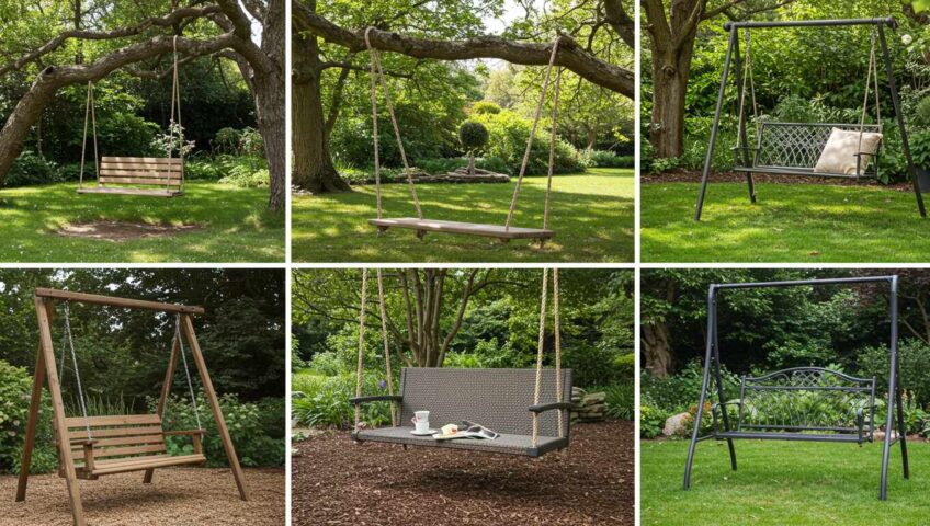 Садовые качели: какой выбрать стиль