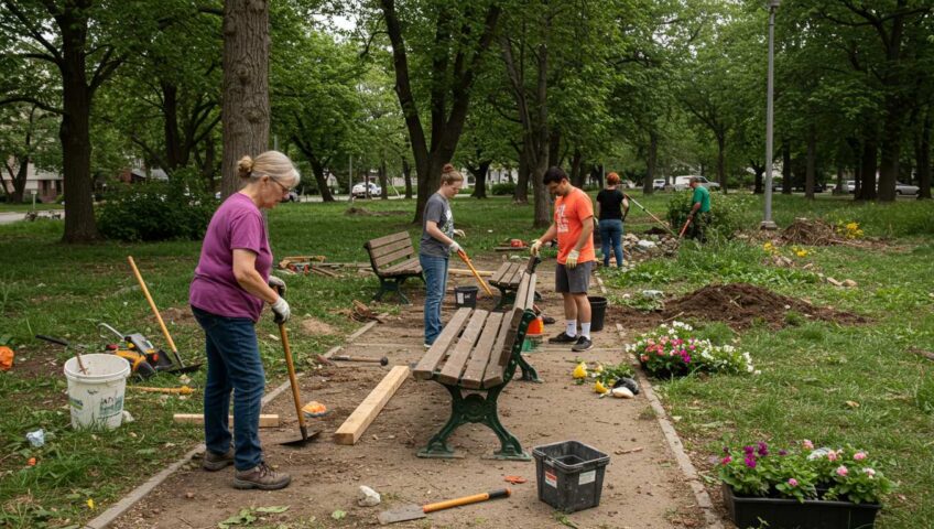 Как благоустроить участок своими руками