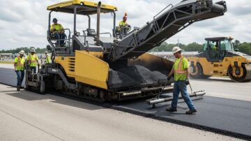 Укладка холодного асфальта