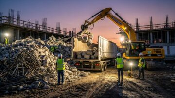 Вывоз строительного мусора со строительной площадки