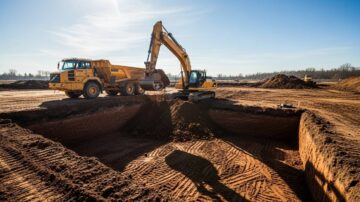 Разработка грунта под котлован