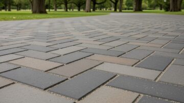 Мощение тротуарной плиткой