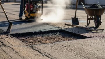 Ремонт покрытия автомобильных дорог