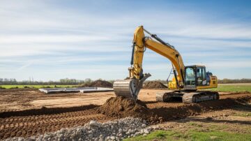 Выравнивание участка под дом