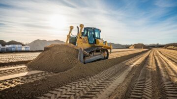 Выравнивание участка песком