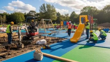 Строительство детских спортивных площадок