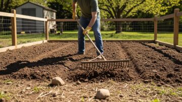 Выравнивание садового участка