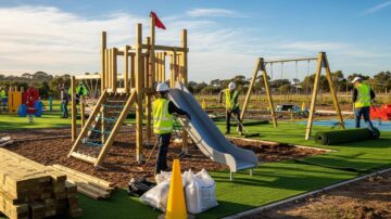 Строительство детской игровой площадки