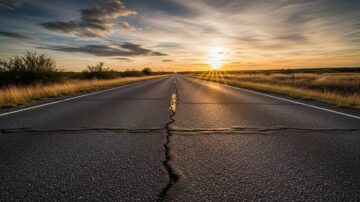 Автомобильная дорога с асфальтовым покрытием