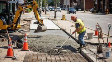 Устройство тротуаров