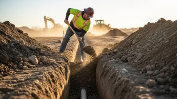 Обратная засыпка вручную