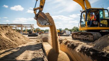 Обратная засыпка песком