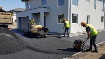 Асфальтирование отмостки