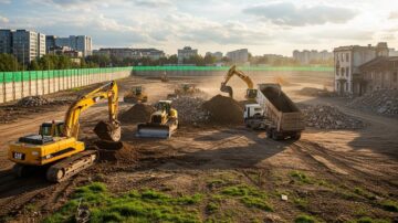 Расчистка участка под строительство