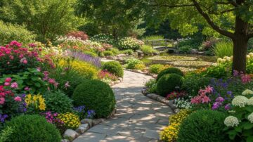 Устройство территории садов