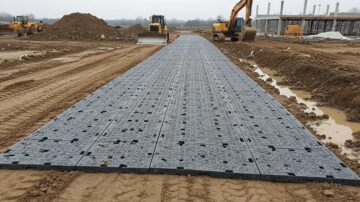 Покрытие временных дорог