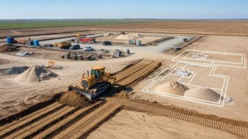 Планировка территории бульдозером