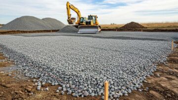 Устройство гравийно щебеночного основания