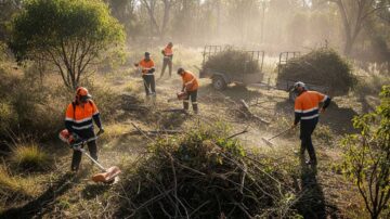 Расчистка участка от кустарников