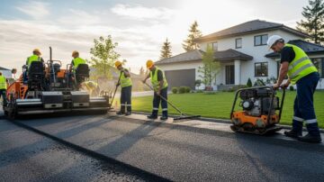 Асфальтирование территории частного дома