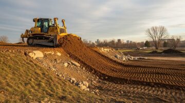 Выравнивание участка с уклоном