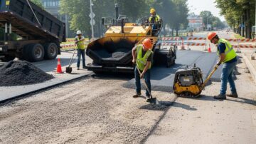 Ремонт дорожного полотна