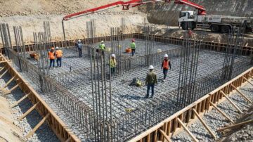 Устройство железобетонного основания