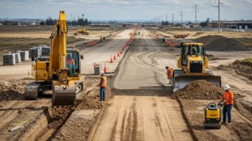 Устройство вдольтрассового проезда