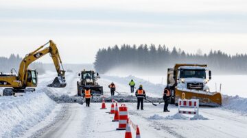 Устройство зимней дороги