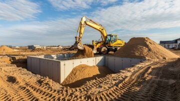 Засыпка фундамента песком