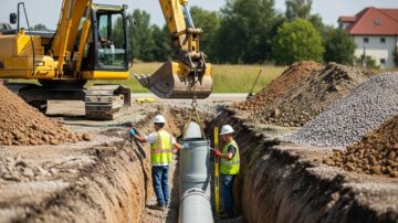 Монтаж наружной канализации