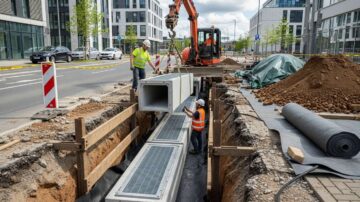 Монтаж систем отвода поверхностных вод