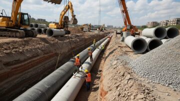 Строительство инженерных коммуникаций водоотведения