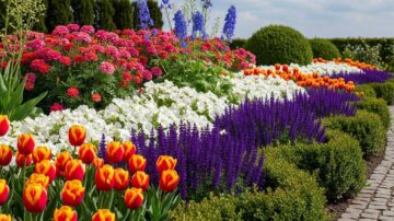 Устройство цветников