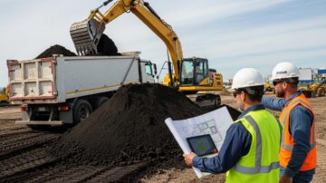 Завоз и планировка растительного грунта