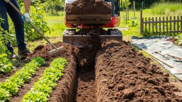 Отсыпка плодородным грунтом