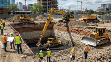 Земляные работы под фундамент