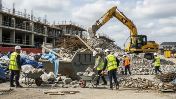 Вывоз строительного мусора с участка