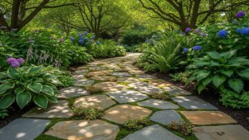 Мощение сада