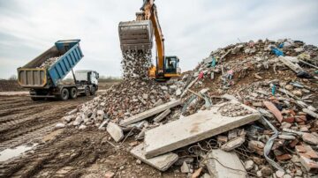 Отсыпка строительным мусором