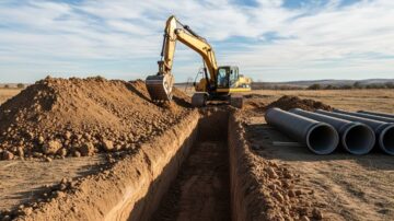 Разработка грунта под трубу