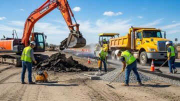 Строительство дорожных покрытий