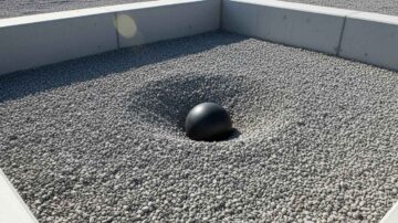 Устройство подушки гравийной