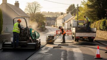Ремонт дорог в поселке
