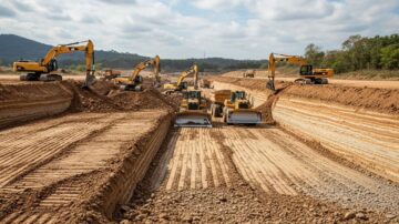 Разработка грунта под дорогу