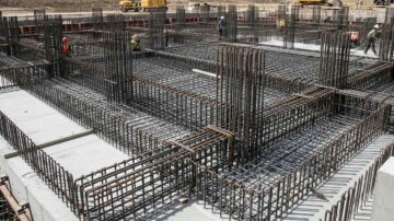 Железобетонный фундамент плита